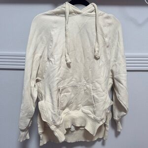 American Eagle Outfitters Cream Knit Hoodie